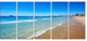 "Benidorm Poniente Beach Waves" Canvas Print, 5 Panels