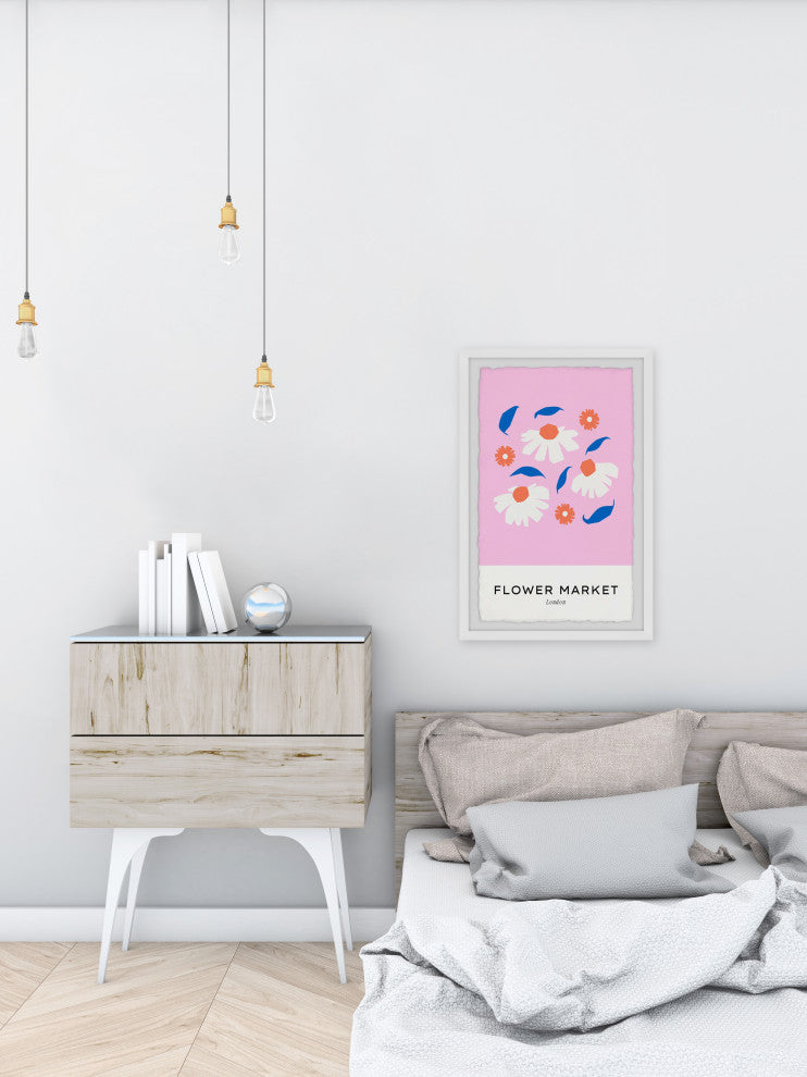 "London Flowers" Framed Painting Print, 8x12