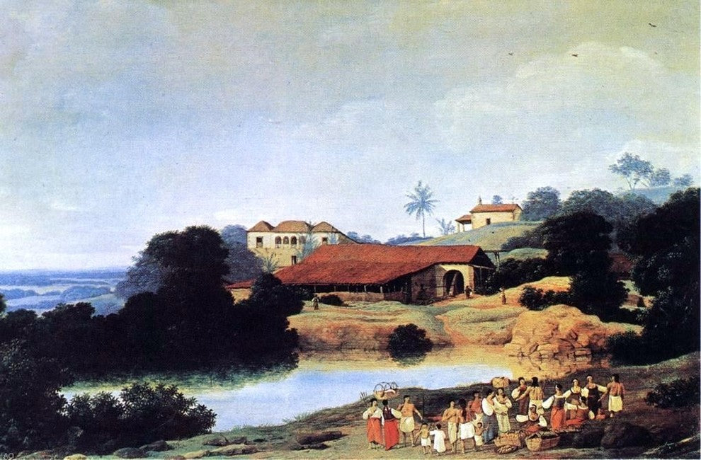 Frans Post Hacienda, 18"x27" Wall Decal Print