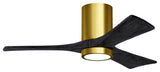 Matthews Fan Irene-3HLK With Lighting Kit, Brushed Brass, 42", Matte Black