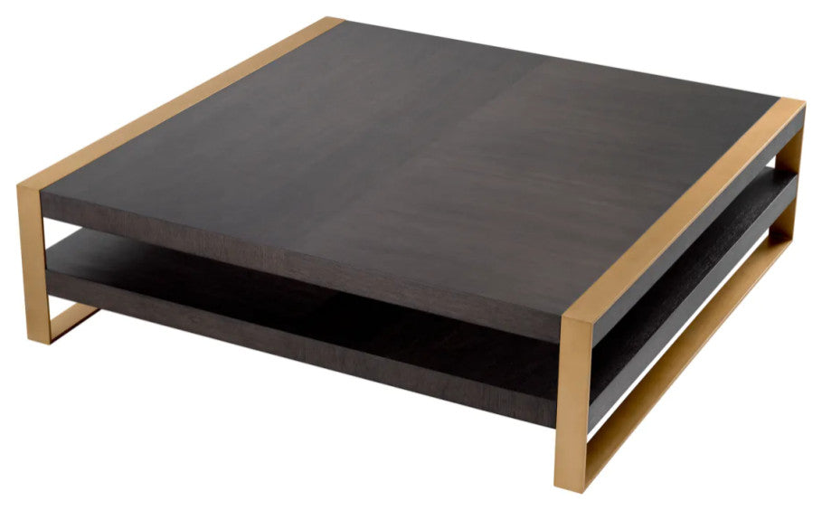 Square Oak Coffee Table, Eichholtz Guinness