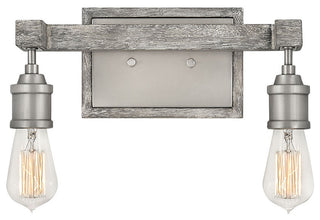 Hinkley Denton Two Light Vanity, Pewter