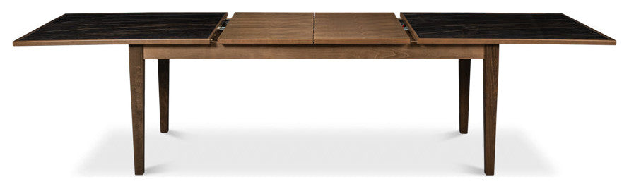 Butterfly Brown Extendable Dining Table Seats 10 People