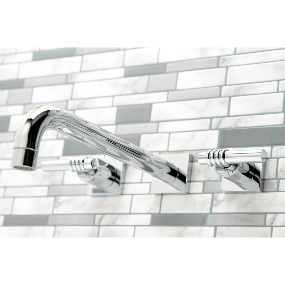 KS6051ML Wall Mount Tub Faucet, Polished Chrome