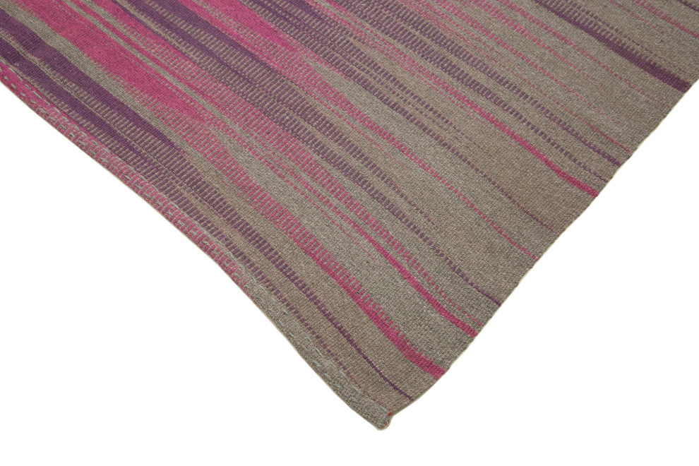 Rug N Carpet - Handmade Turkish 5' 10'' x 8' 4'' Flatweave Wool Kilim Rug