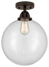 Beacon Semi-Flush Mount, Oil Rubbed Bronze, Clear, Clear