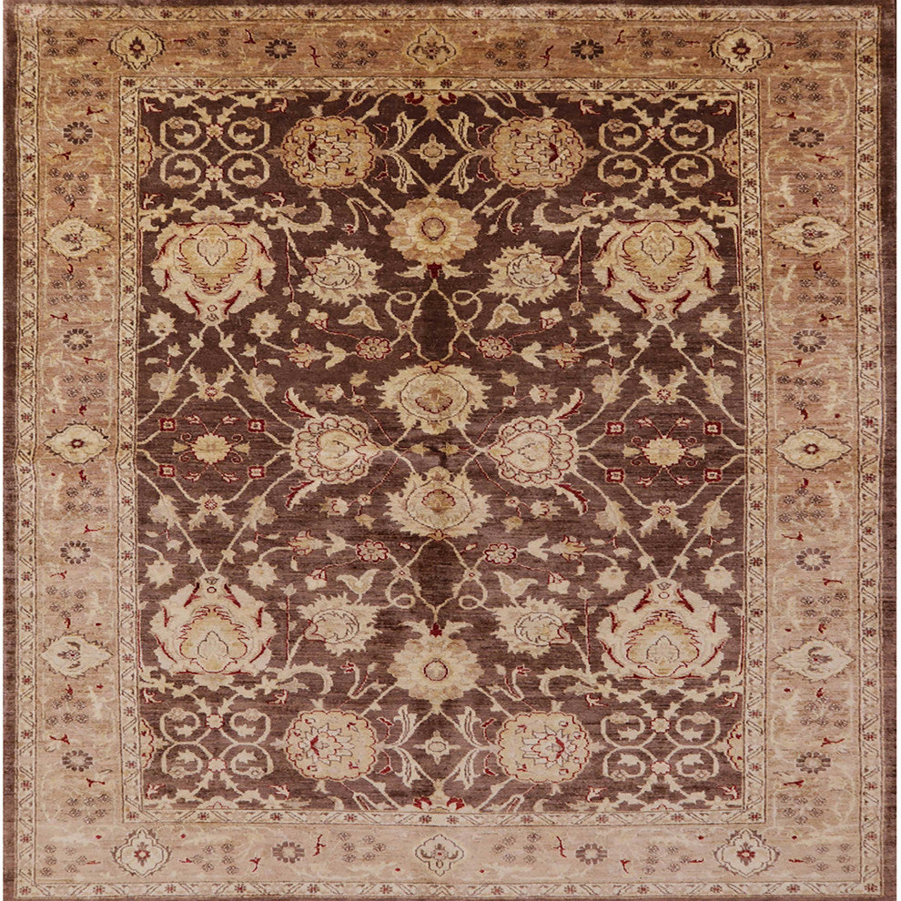 Ahgly Company Indoor Square Mid-Century Modern Area Rugs, 5' Square