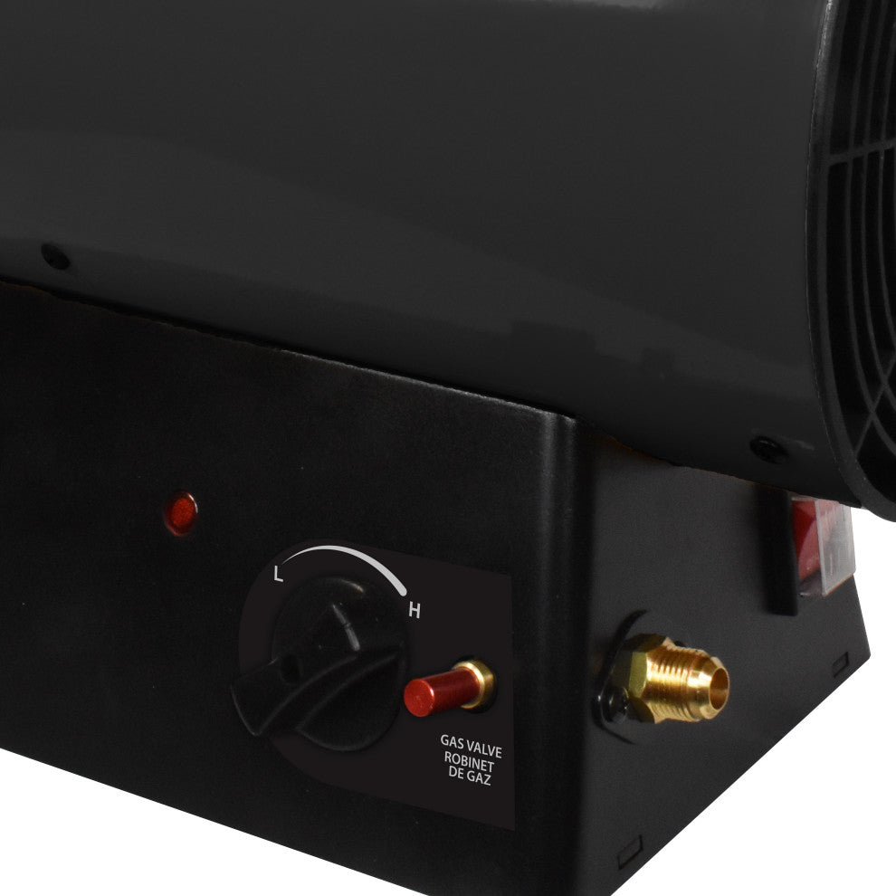 Remington 60K BTU Battery Oper LP Forced Air Heater Battery Not Included
