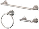 Kingston Brass 3-Piece Bathroom Accessory Set, Brushed Nickel
