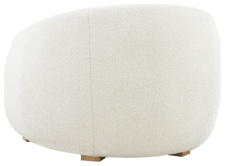 Safavieh Couture Emiliana Boucle Accent Chair Ivory