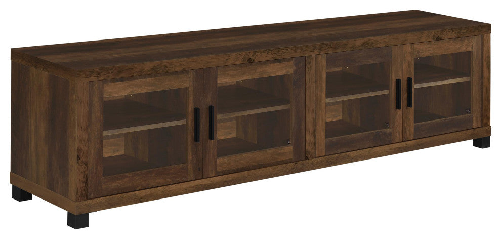 Sachin 3-piece 79" TV Entertainment Center Dark Pine