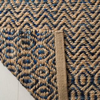 Safavieh Cape Cod Collection CAP309 Rug, Navy/Natural, 2'3"x8'