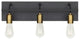Tech Lighting Tae 3-Light Bathroom Vanity Light, Black