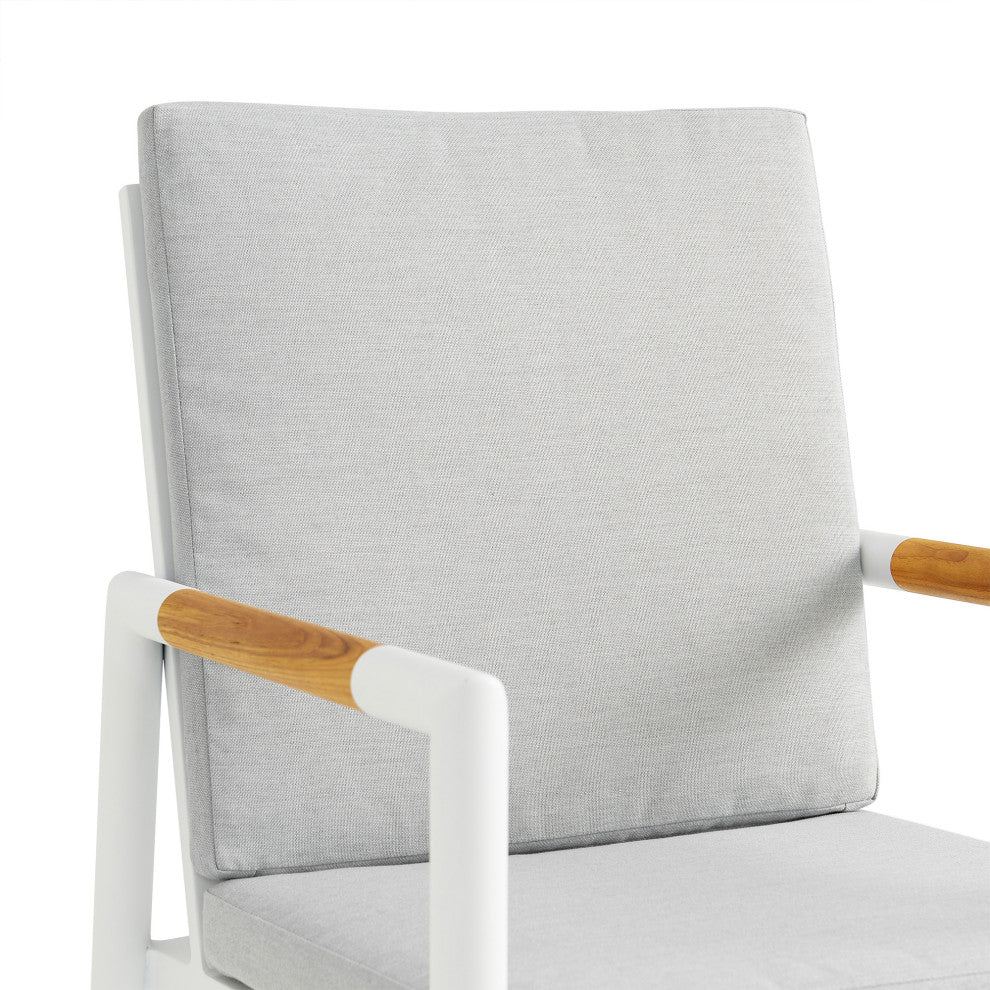Royal Outdoor Dining Chair, Set of 2, White