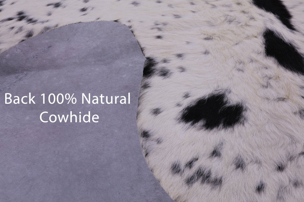 Organic Natural Hair-On Cowhide Area Rug 6' 9" X 6' 2" C1577