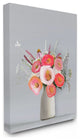 Flower Vase Pink Grey Painting, 24"x30"
