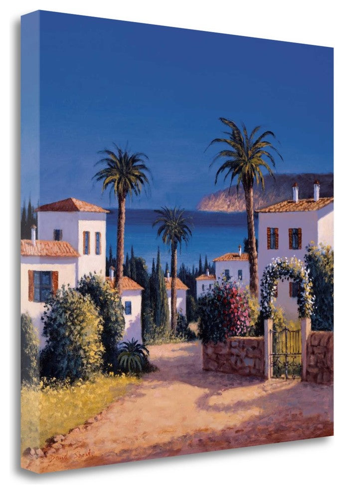 "Mediterranean Morning Shadows II" By David Short, Giclee on Gallery Wrap Canvas