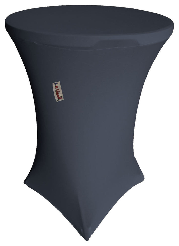 Round Spandex Cover for Bar High Cocktail Table, 36" Round 42" High, Navy