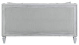ACME Katia Loveseat in Gray Linen &White Finish