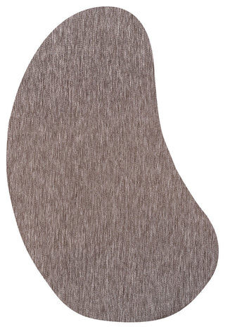Evan Modern Rustic Organic Curve Indoor/Outdoor Shaped Area Rug