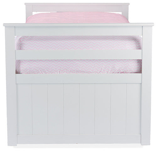 Ballina White Wood Contemporary Twin-Size Trundle Bed