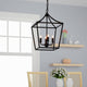 Lazzur Iton 4 Light 12" Matte Black Pendant