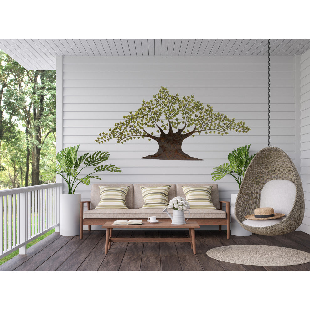 Urban Designs Tree of Harmony Large 92" Metal Wall Art Decor