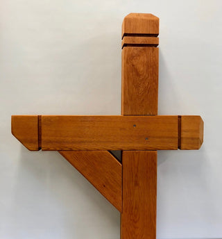 Decorative Cedar Wood Mailbox Post with hardware (4Ã—6)