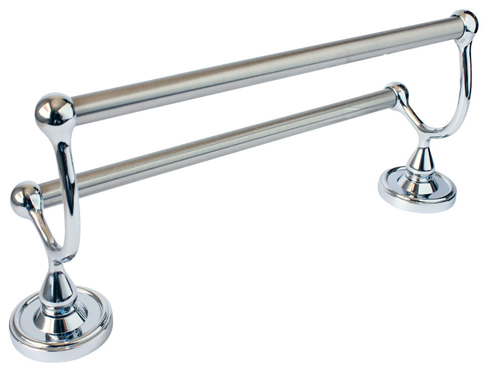 Midtown 24" Double Towel Bar, Chrome