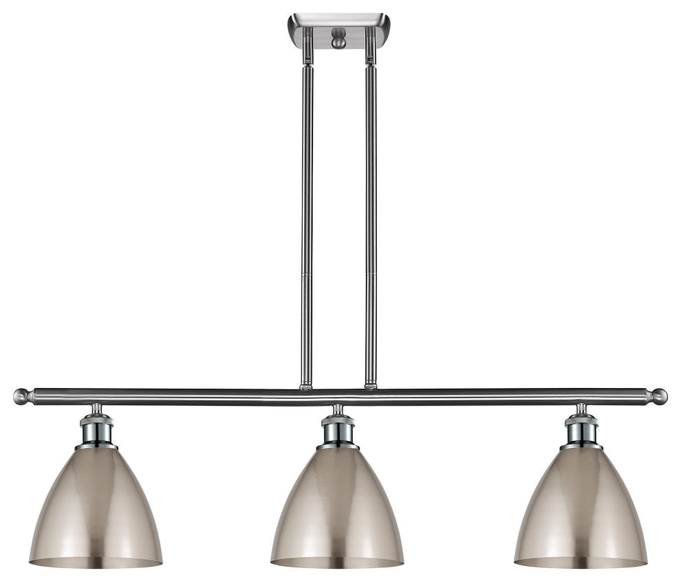 Ballston Dome Island Light, Brushed Satin Nickel, Brushed Satin Nickel
