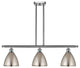 Ballston Dome Island Light, Brushed Satin Nickel, Brushed Satin Nickel