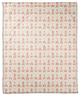 Nautical Icons Coral 50x60 Throw Blanket