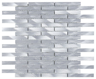 Modket Alumimnum Metal Brickjoint Stack Mosaic Tile Backsplash Kitchen TDH50MDR