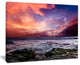 "Rocky Coast With Dramatic Sky" Seashore Canvas Wall Art, 40"x30"
