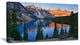 Beautiful Moraine Lake Canada, Landscape Canvas Art Print, 40x20