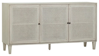 Xander Reclaimed Acacia Coastal 66" 3-Door Sideboard With Iron Hardware
