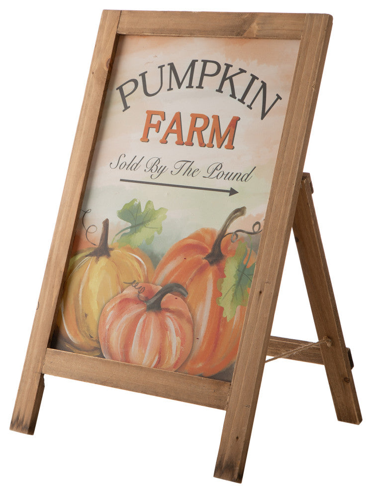 24"H Fall Wooden Porch Sign/Standing Decor