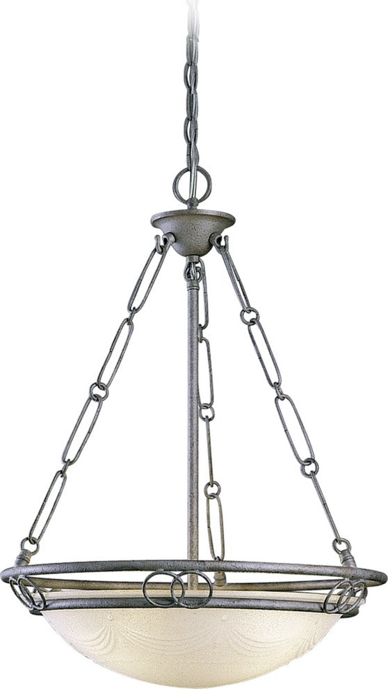 Kuta 3-Light Interior Pendant, Platinum Rust