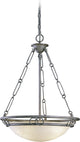Kuta 3-Light Interior Pendant, Platinum Rust