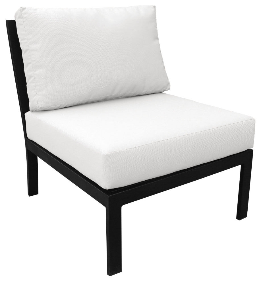 kathy ireland Madison Ave. 5 Piece Aluminum Patio Furniture Set 05d, Alabaster