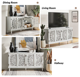63"W Sideboard, White