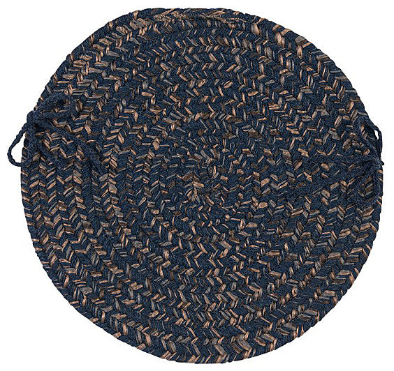 Colonial Mills Chair Pad Hayward Navy Chair Pad
