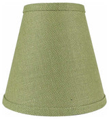Burlap Empire Lamp Shade 5x9x8.5", Khaki Green