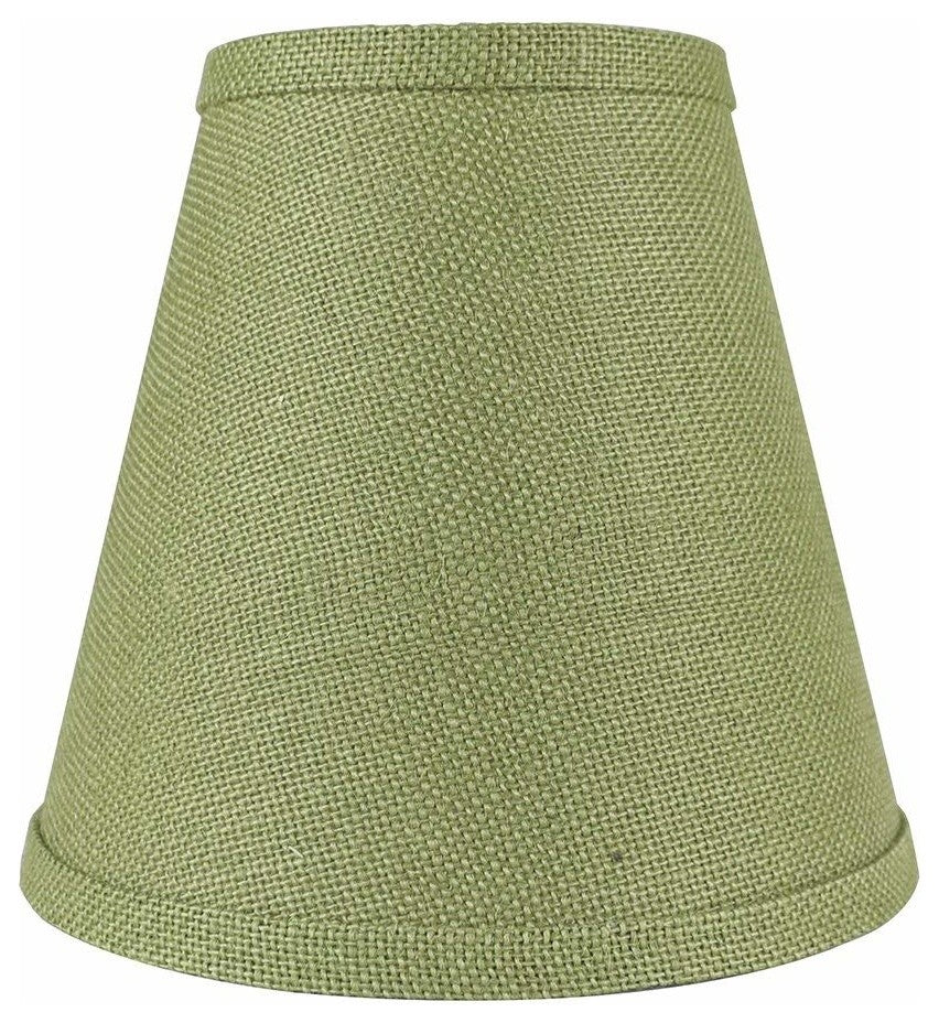 Burlap Empire Lamp Shade 5x9x8.5", Khaki Green