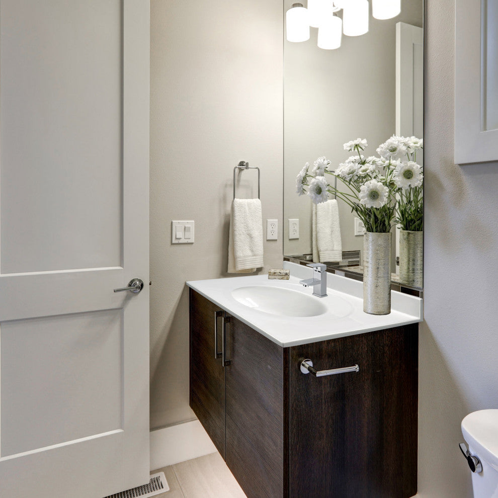 Design House 554592 31" Cultured Marble Vanity Top - Solid White