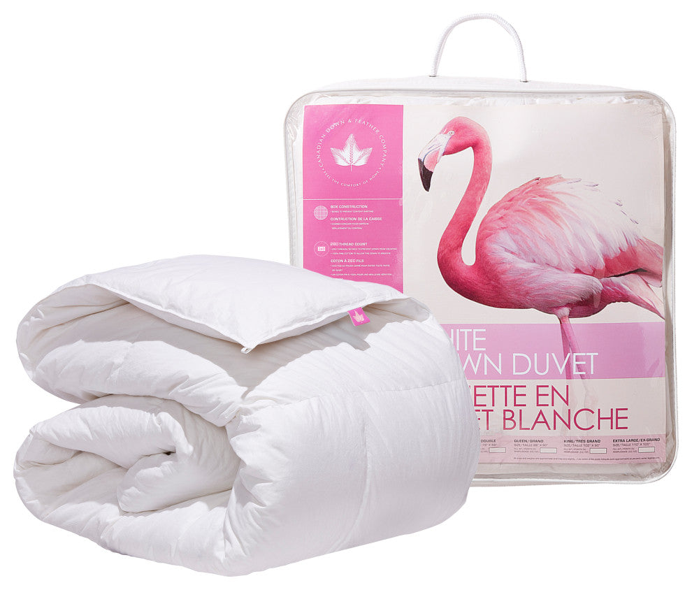 White Down Comforter, Twin, Regular Weight