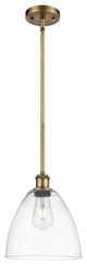 Innovations 516-1S-BB-GBD-92 1 Light Mini Pendant, Brushed Brass