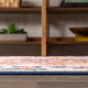 Bohemian FLAIR Boho Vintage Medallion Area Rug, Blue and Multi, 6x9 Oval