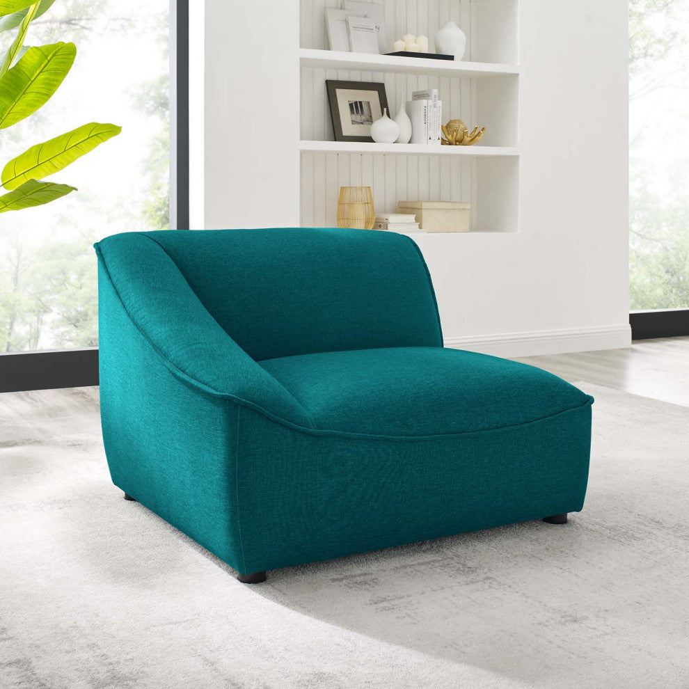Comprise Left-Arm Sectional Sofa Chair-Teal