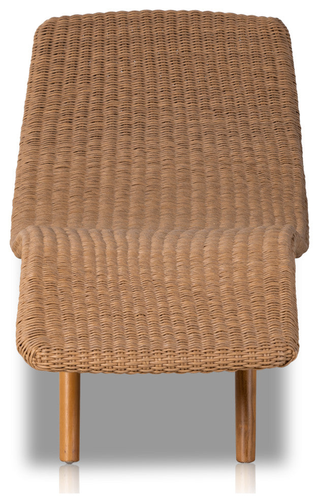 Portia Outdoor Chaise Lounge-Natural